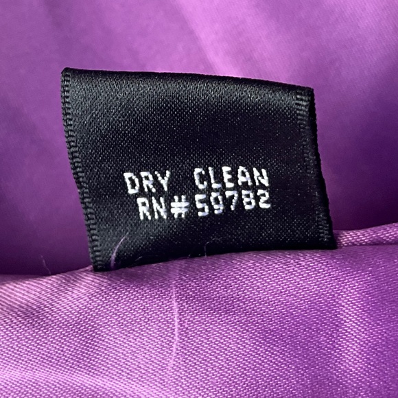 Adrianna Papell 3D Floral One Shoulder Cocktail Dress Event Party Purple 8 - Picture 10 of 12